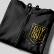 Load image into Gallery viewer, Day One Gold Blooded Zip Hoodie
