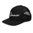 Load image into Gallery viewer, Runnin' BW Trucker Cap