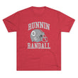 Load image into Gallery viewer, Red retro UNLV football tri-blend shirt with Runnin' Randall in a 1980's vintage style graphic.
