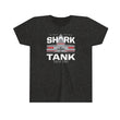 Load image into Gallery viewer, Black vintage 1980's style kids t-shirt of the Shark Tank, the Thomas & Mack Center where coach Jerry Tarkanian, known as Tark the Shark, led the UNLV Runnin' Rebels basketball team