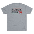 Load image into Gallery viewer, Grey tri-blend vintage UNLV football t-shirt with Randall Ickey 1984 on the front in vintage campaign style graphic. Inspired by Randall Cunningham and Ickey Woods