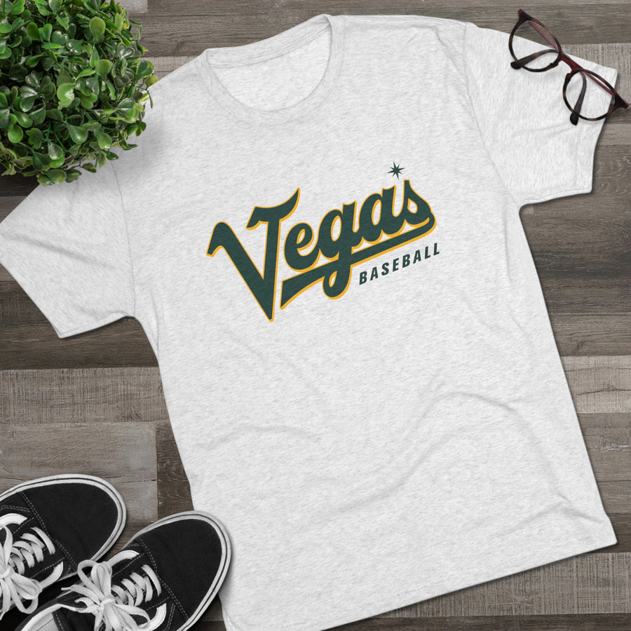 VEGA'S Script Baseball Tri-Blend Tee