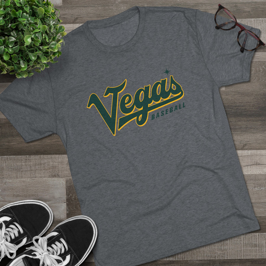 VEGA'S Script Baseball Tri-Blend Tee