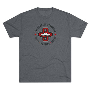 The Scarlet Standard Badge Triblend Tee