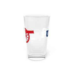 Rebel Cannon College Pint Glass