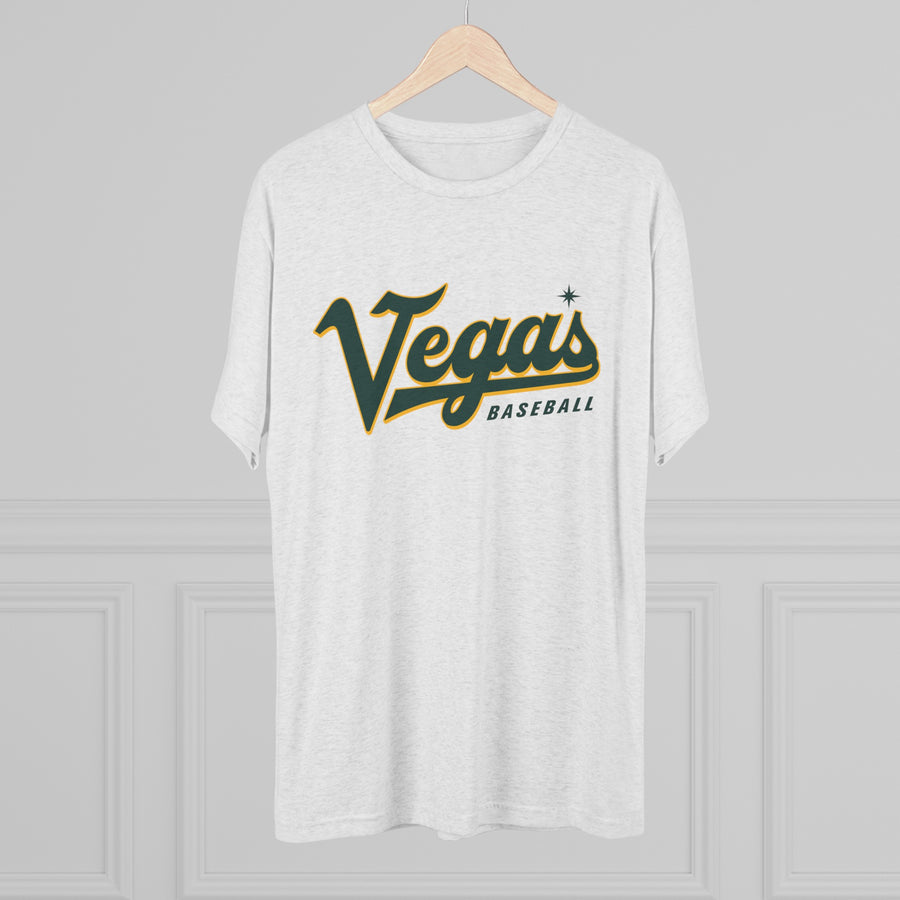 VEGA'S Script Baseball Tri-Blend Tee