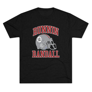 Black retro UNLV football tri-blend shirt with Runnin' Randall in a 1980's vintage style graphic.