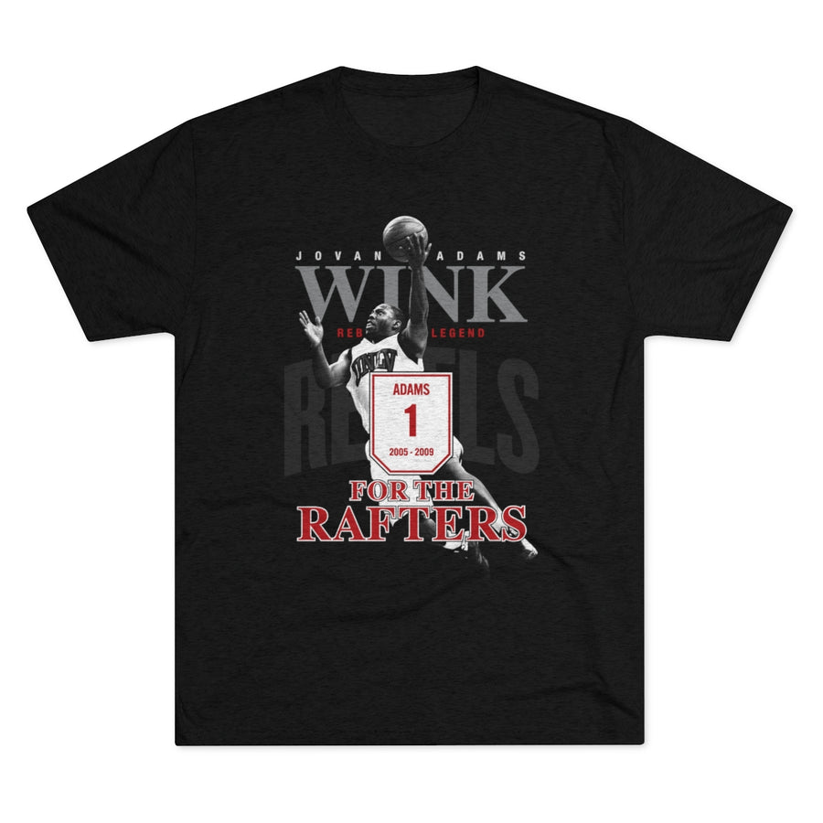 Black vintage UNLV basketball shirt for jersey retirement of number 1 Wink Adams