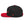 Load image into Gallery viewer, Left side profile of black snapback UNLV Runnin&#39; Rebel basketball hat with red bill and vintage style Runnin&#39; in red script
