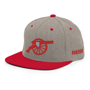 Rebel Red Cannon Snapback Hat