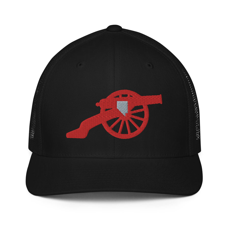 Rebel Red Cannon Flexfit Trucker Hat