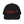 Load image into Gallery viewer, Front profile of black snapback UNLV Runnin&#39; Rebel basketball trucker hat with vintage style Runnin&#39; in red script
